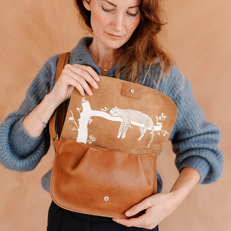 Tasche, Lazy Boy, Cognac used look – Keecie NL