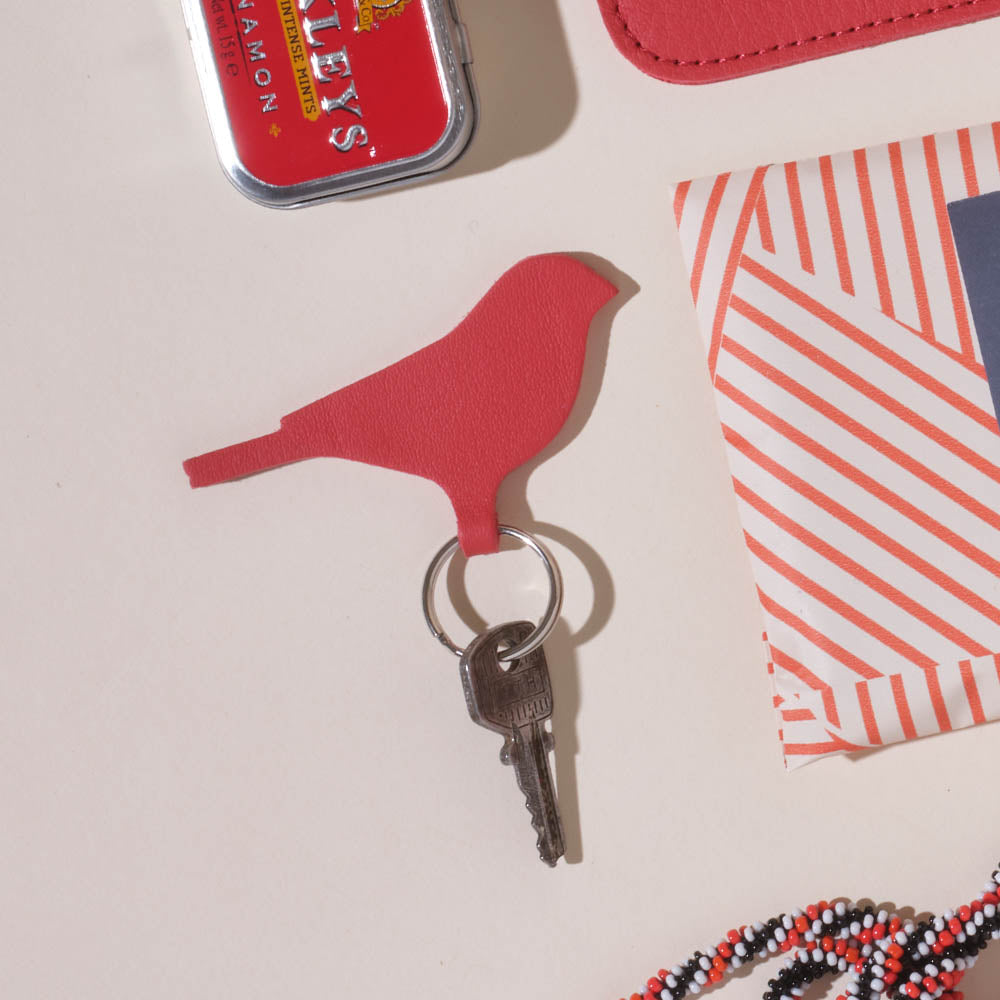 Schlüsselanhänger, Mini Tweet, Coral