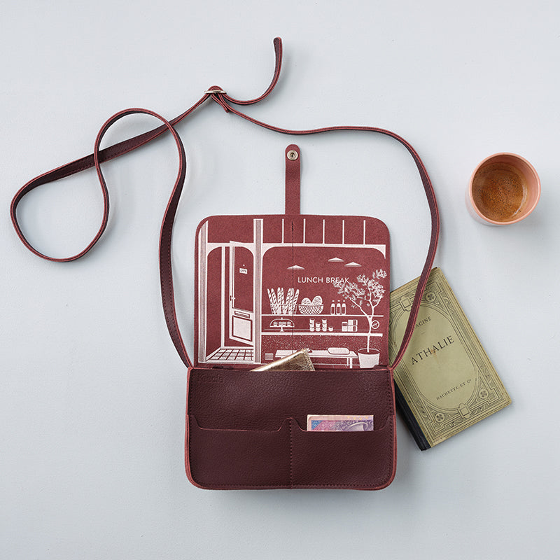 Tasche, Lunch Break, Aubergine