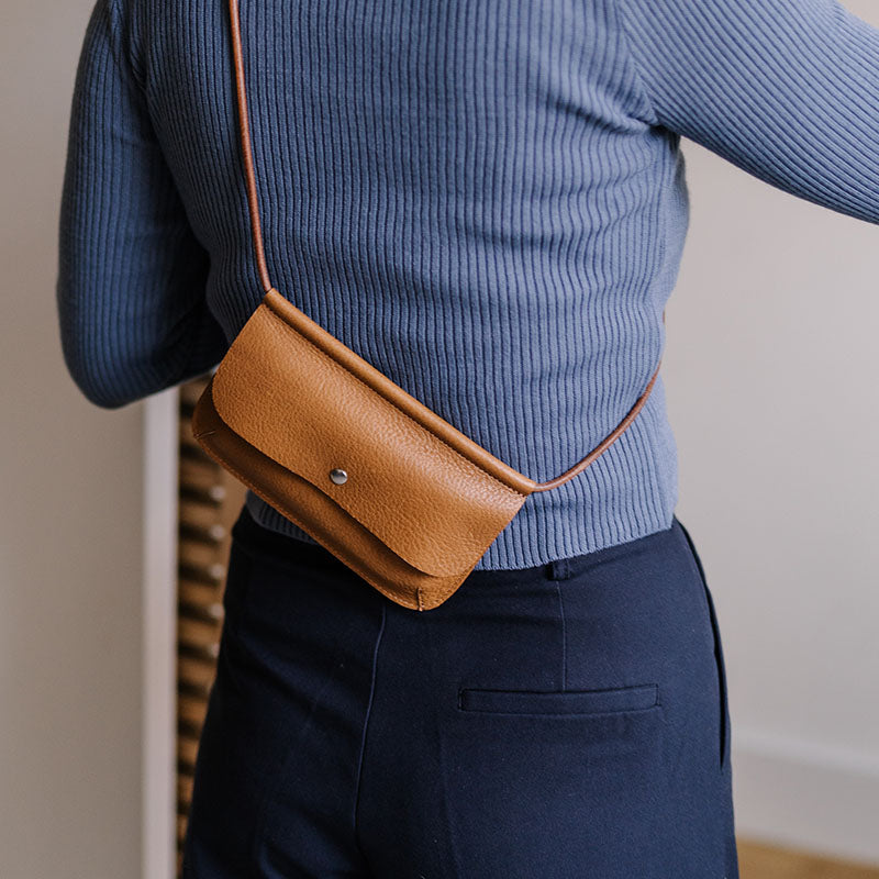 Handytasche, Hang On, Cognac used look