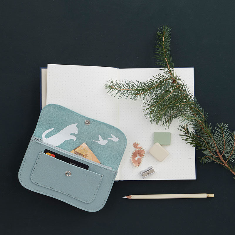 Portemonnaie, Cat Chase Medium, Dusty Green