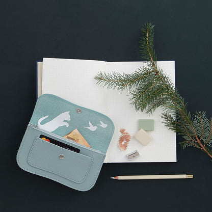 Portemonnaie, Cat Chase Medium, Dusty Green