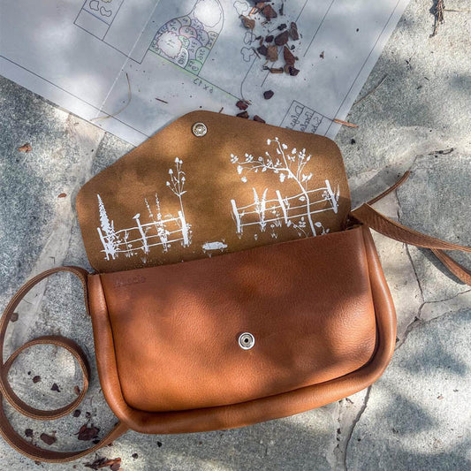 Tasche, Cottage Garden, Cognac used look