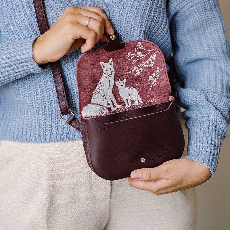 Tasche, Little Fox, Aubergine