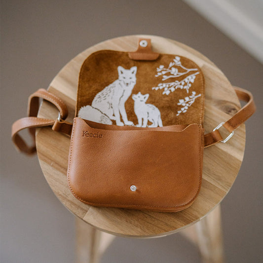 Tasche, Little Fox, Cognac used look