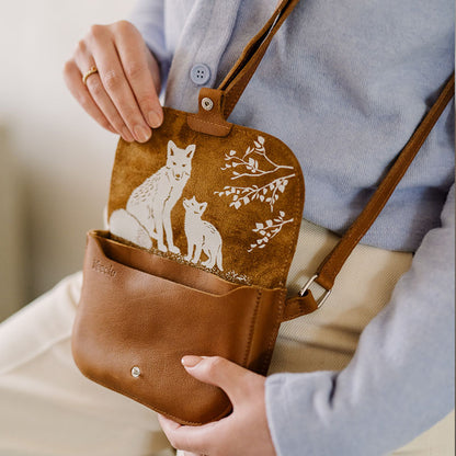 Tasche, Little Fox, Cognac used look