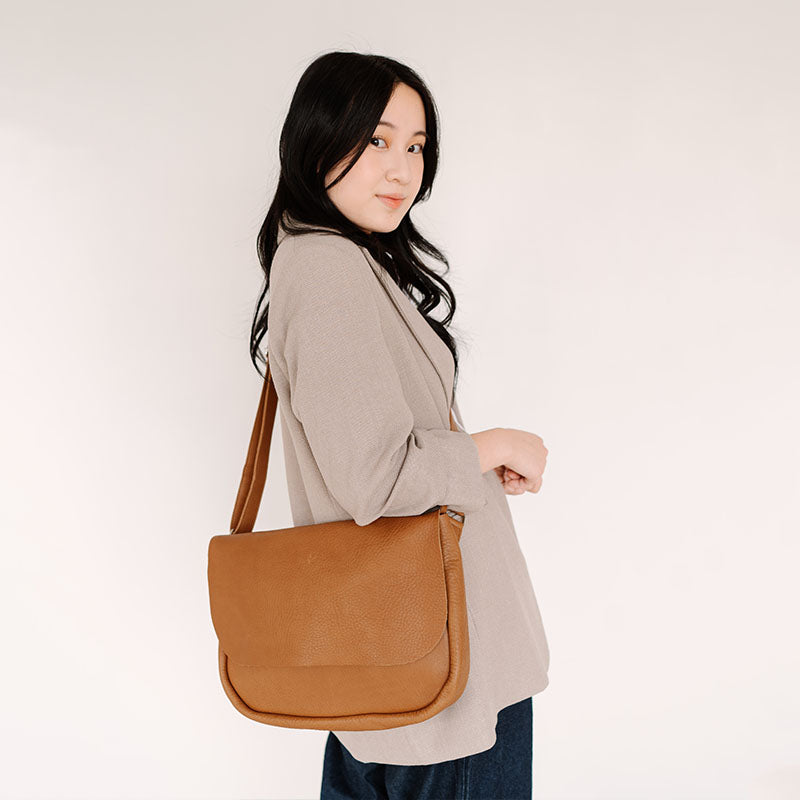 Tasche, Plant Sitter, Cognac used look