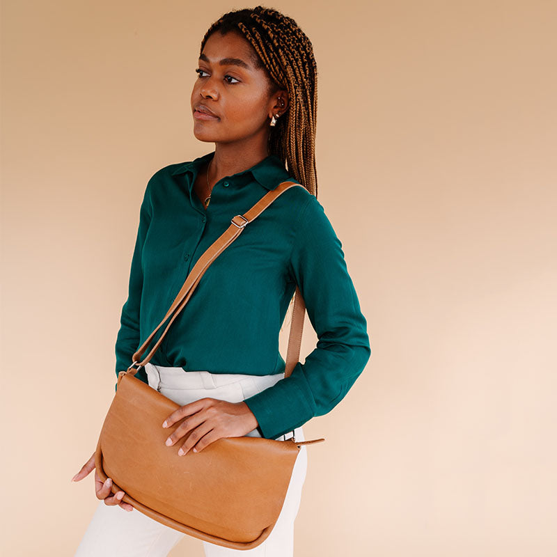 Tasche, Plant Sitter, Cognac used look
