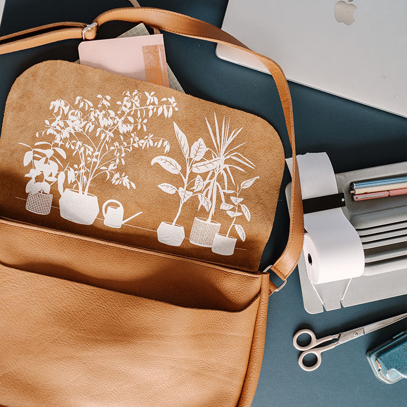 Tasche, Plant Sitter, Cognac used look