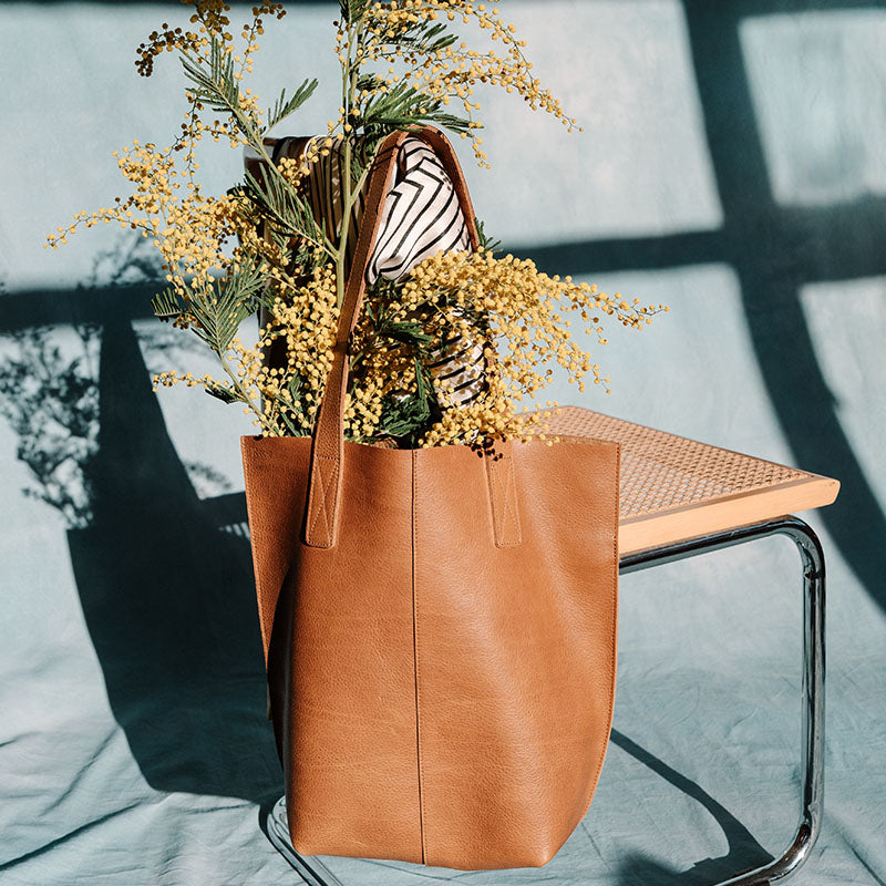 Tasche, Swing It, Cognac used look