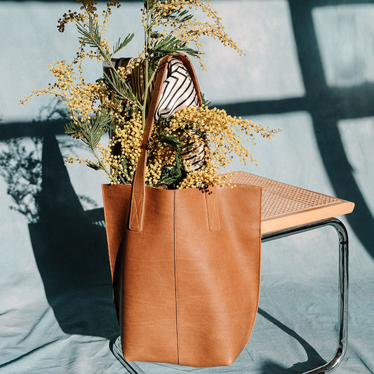 Tasche, Swing It, Cognac used look