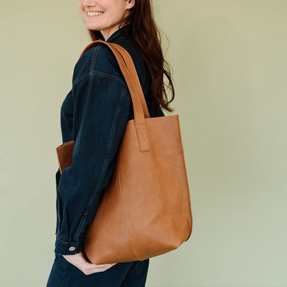 Tasche, Swing It, Cognac used look