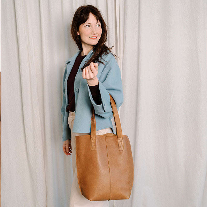 Tasche, Swing It, Cognac used look