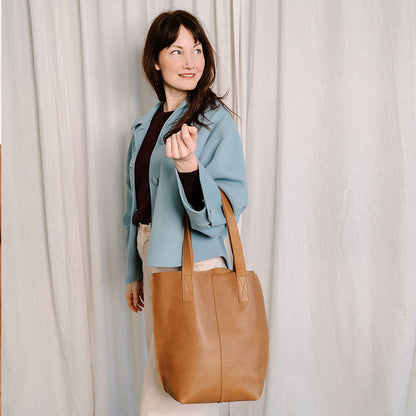 Tasche, Swing It, Cognac used look