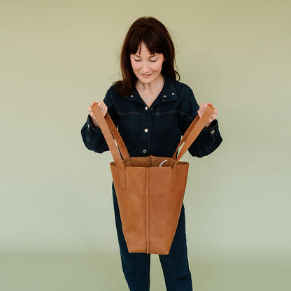 Tasche, Swing It, Cognac used look