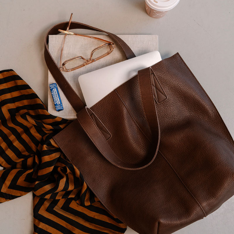 Tasche, Swing It, Dark Brown used look