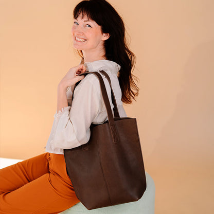 Tasche, Swing It, Dark Brown used look