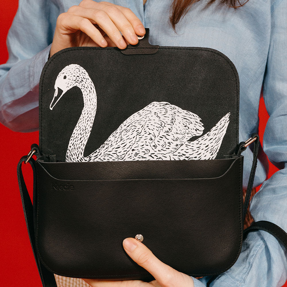 Tasche, Wild Swan, Black