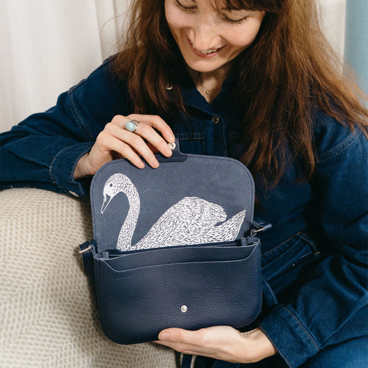 Tasche, Wild Swan, Ink Blue