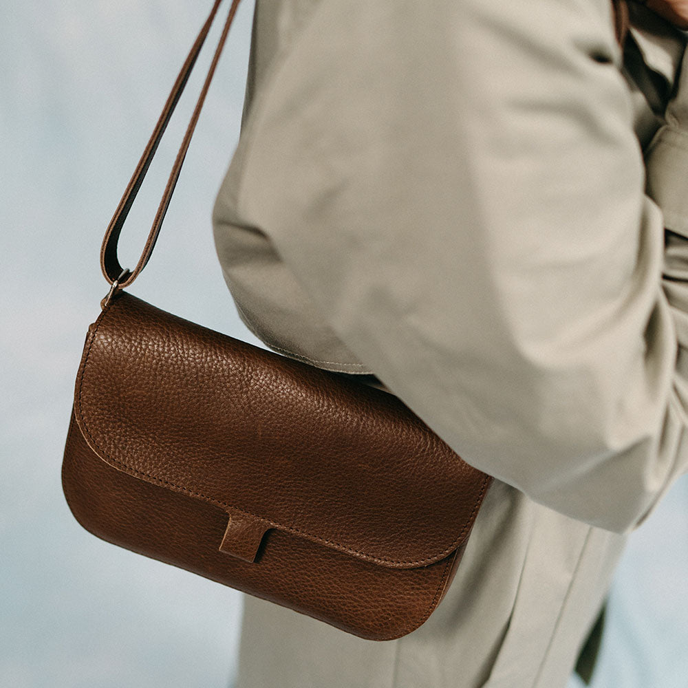 Tasche, Wild Swan, Dark Brown used look