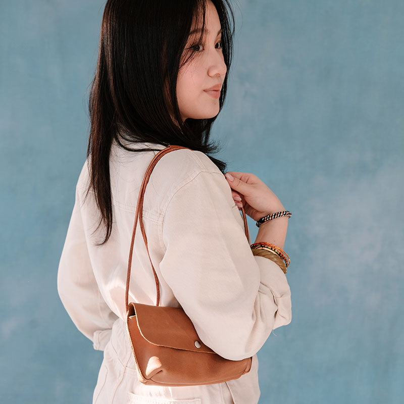 Tasche, Secret Garden, Cognac used look