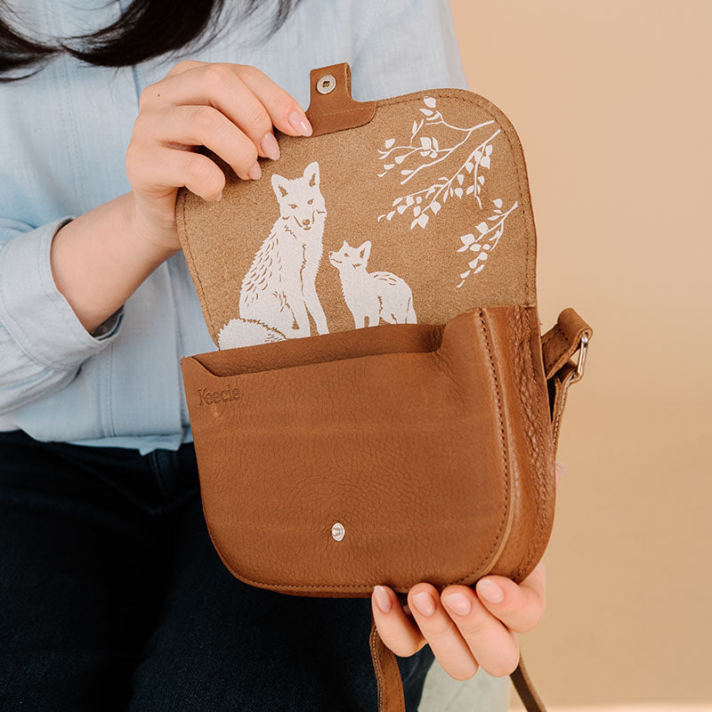 Tasche, Little Fox, Cognac used look
