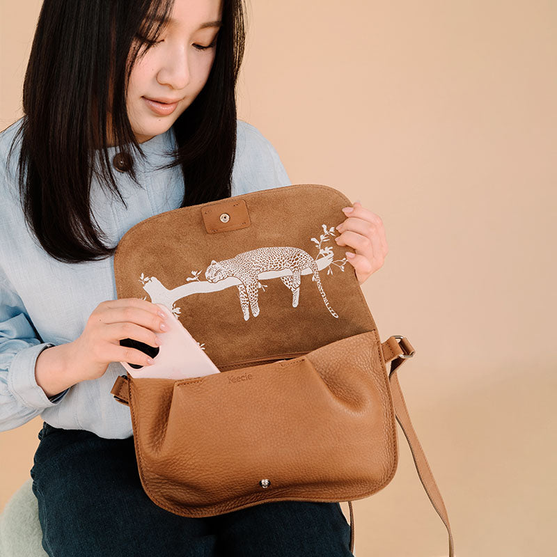 Tasche, Lazy Boy, Cognac used look