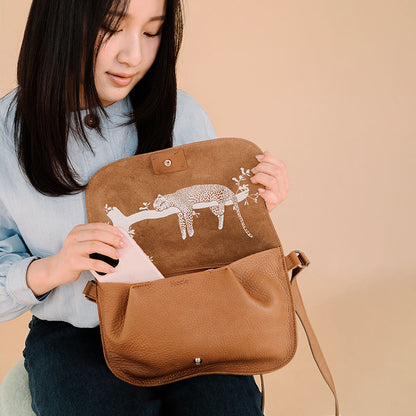 Tasche, Lazy Boy, Cognac used look