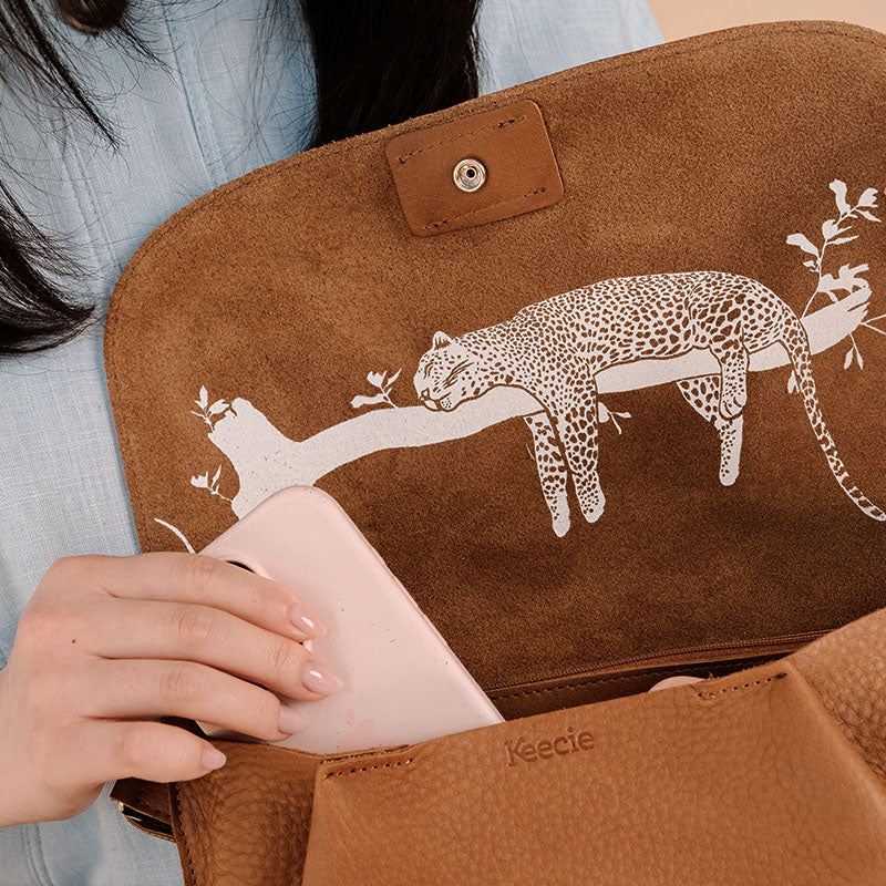 Tasche, Lazy Boy, Cognac used look