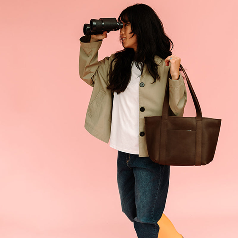 Tasche, Family Tree, Dark Brown used look