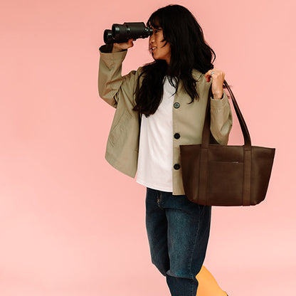 Tasche, Family Tree, Dark Brown used look