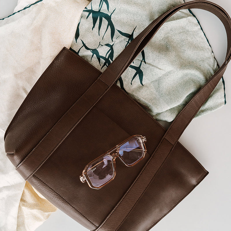 Tasche, Family Tree, Dark Brown used look