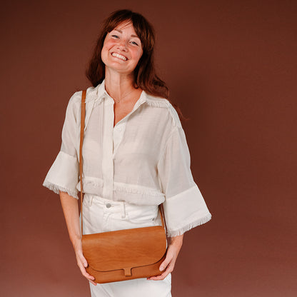 Tasche, Wish Tree, Cognac used look