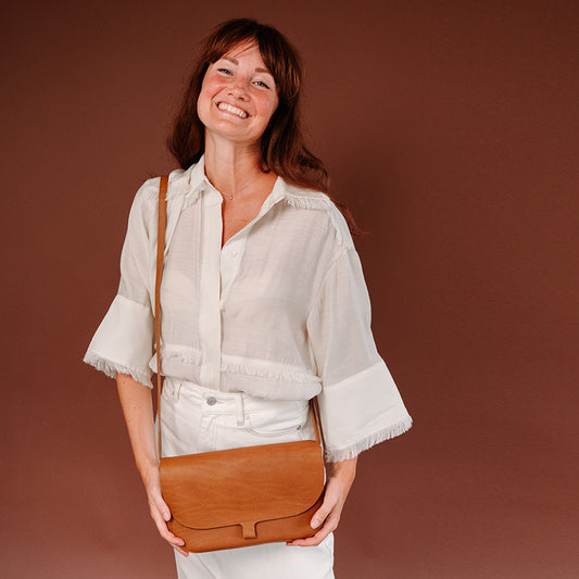 Tasche, Wish Tree, Cognac used look