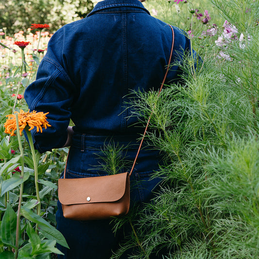 Tasche, Secret Garden, Cognac used look