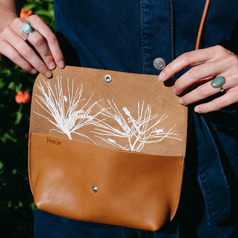 Tasche, Secret Garden, Cognac used look