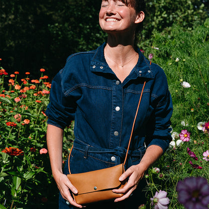 Tasche, Secret Garden, Cognac used look