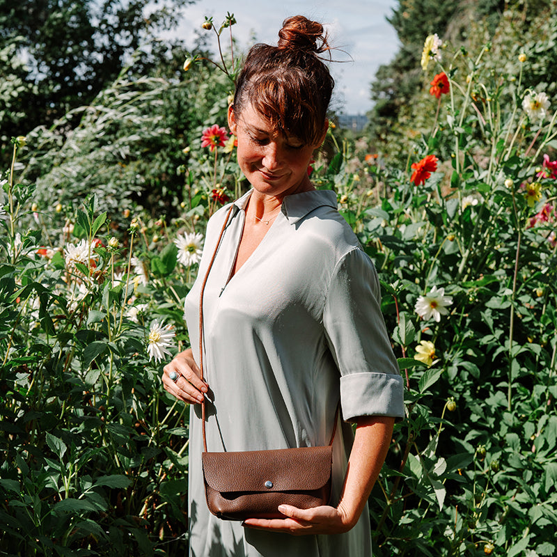 Tasche, Secret Garden, Dark Brown used look