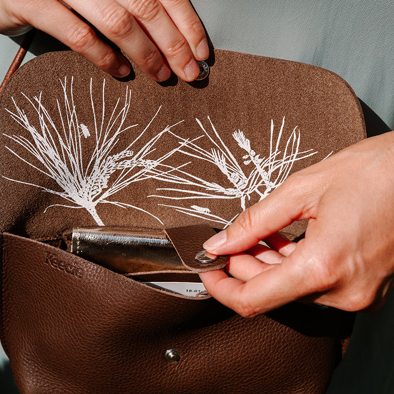 Tasche, Secret Garden, Dark Brown used look