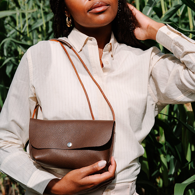 Tasche, Secret Garden, Dark Brown used look