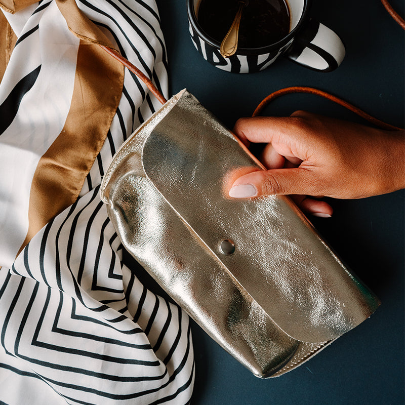 Tasche, Secret Garden, Gold