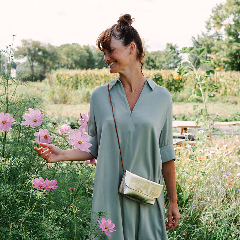 Tasche, Secret Garden, Gold