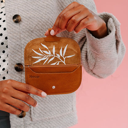Portemonnaie, Bless You, Cognac used look
