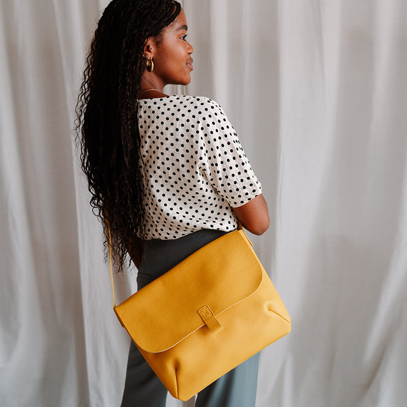 Schultertasche, Back Yard, Yellow