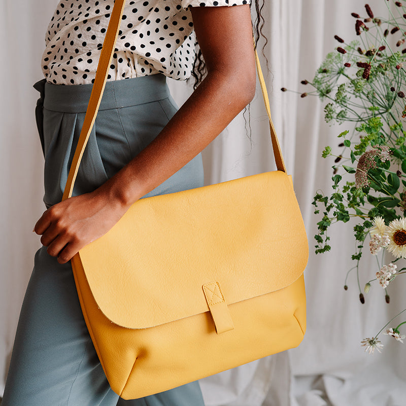 Schultertasche, Back Yard, Yellow