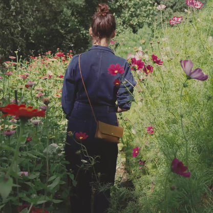Tasche, Secret Garden, Cognac used look