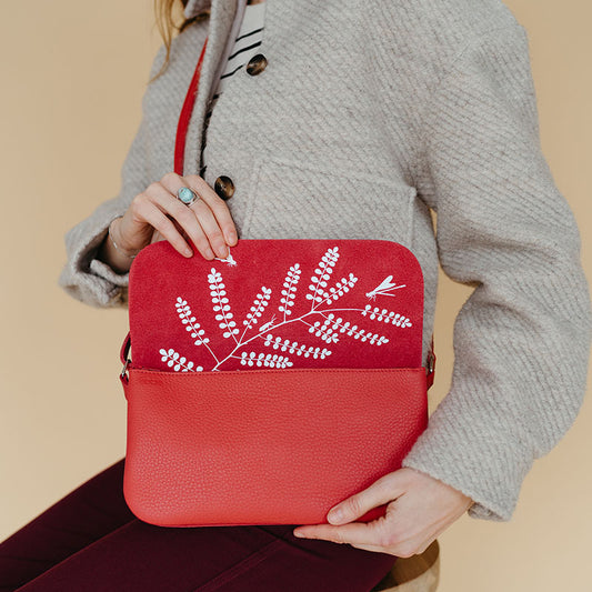 Tasche, Double Up, Coral